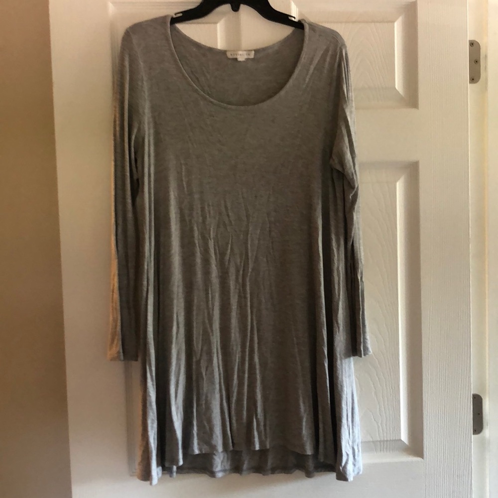 Gray cotton dress